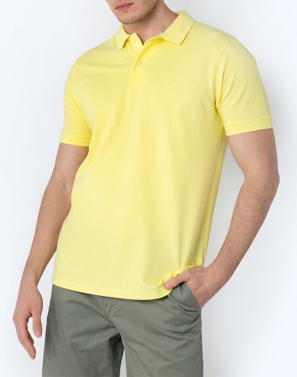 THE BOSTONIANS ΜΠΛΟΥΖΑ POLO PIQUE REGULAR FIT 3PS0001-LIGHT Yellow 3820ABOST3410092_XR30397