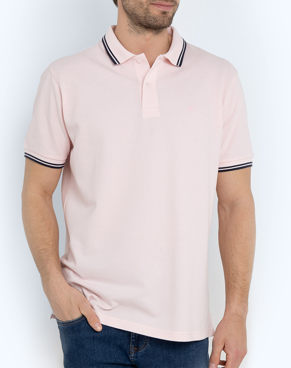 THE BOSTONIANS ΜΠΛΟΥΖΑ POLO PIQUE TWIN TIPPED REGULAR 3PS1271-PINK Pink