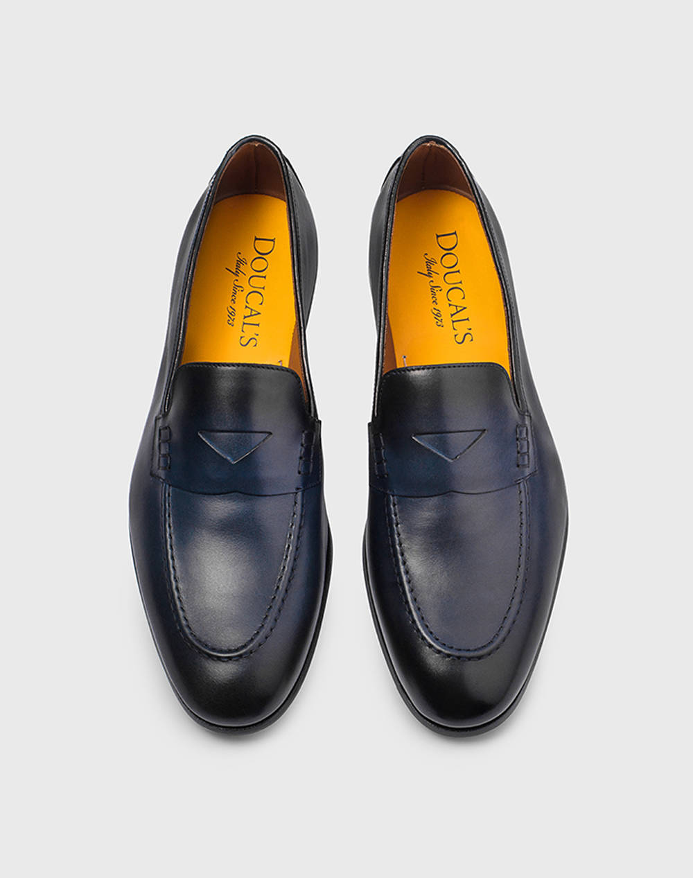 DOUCAL''S MOCASSINO DU2983PANNUF159NB28- INDIGO+F.DO NERO DarkBlue φωτογραφία