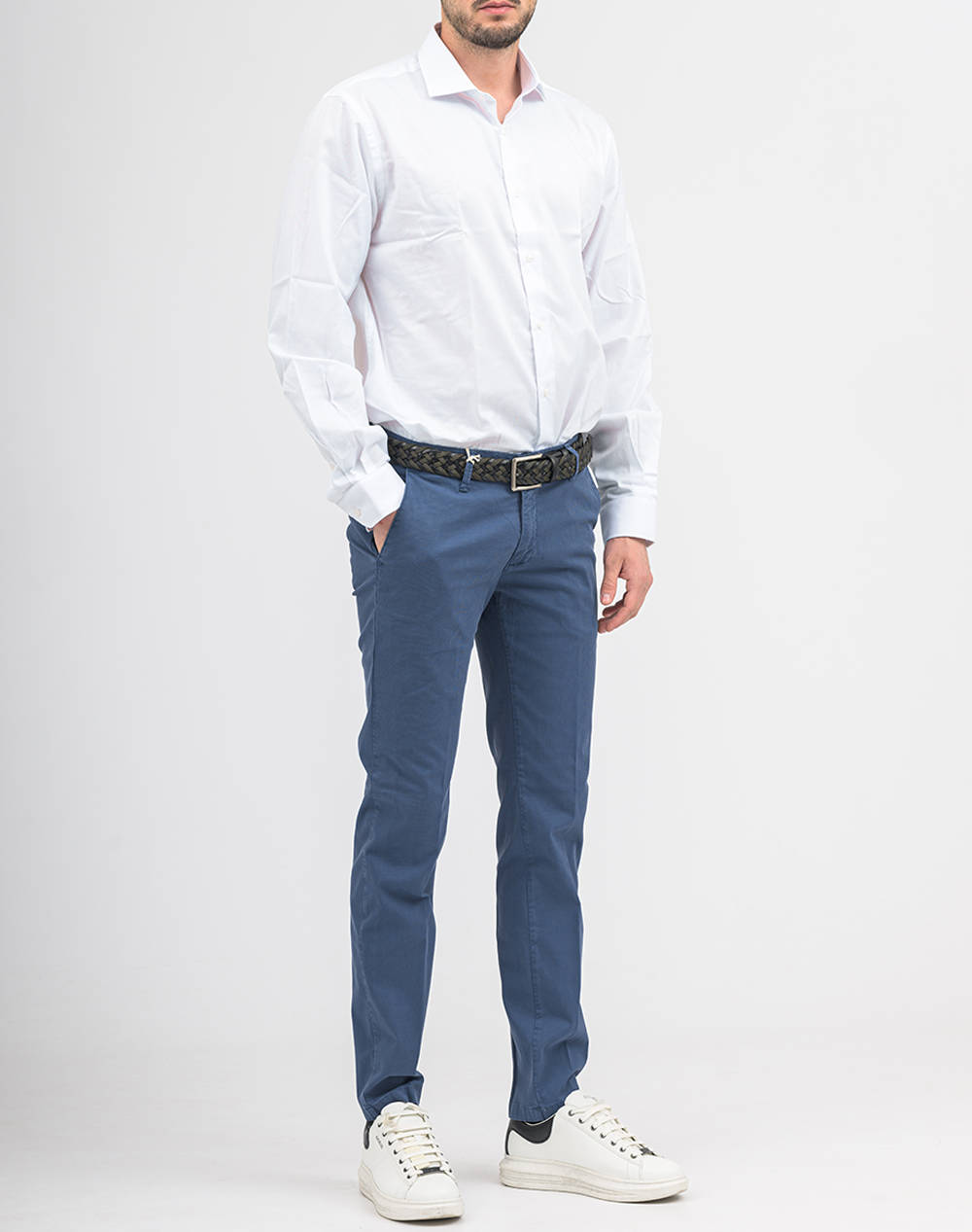 Four Ten Chino T910124080-00061 Navyblue ανδρικά ρούχα παντελόνια Chinos Politikos Shop Πολιτικός