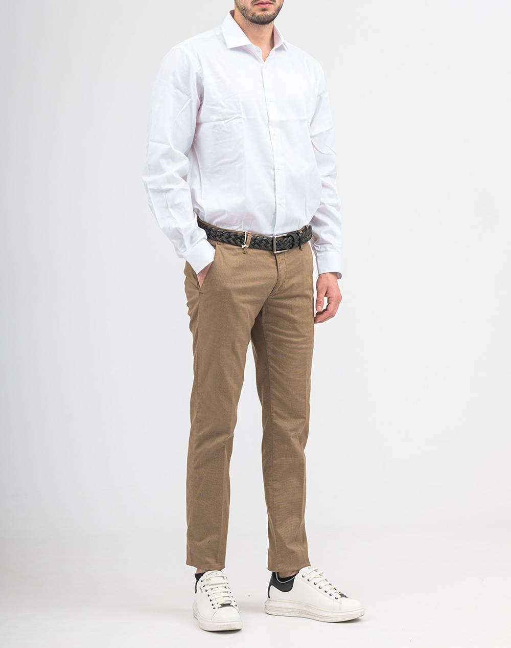 Four Ten Chino T910124055-00073 Brown ανδρικά ρούχα παντελόνια Chinos Politikos Shop Πολιτικός