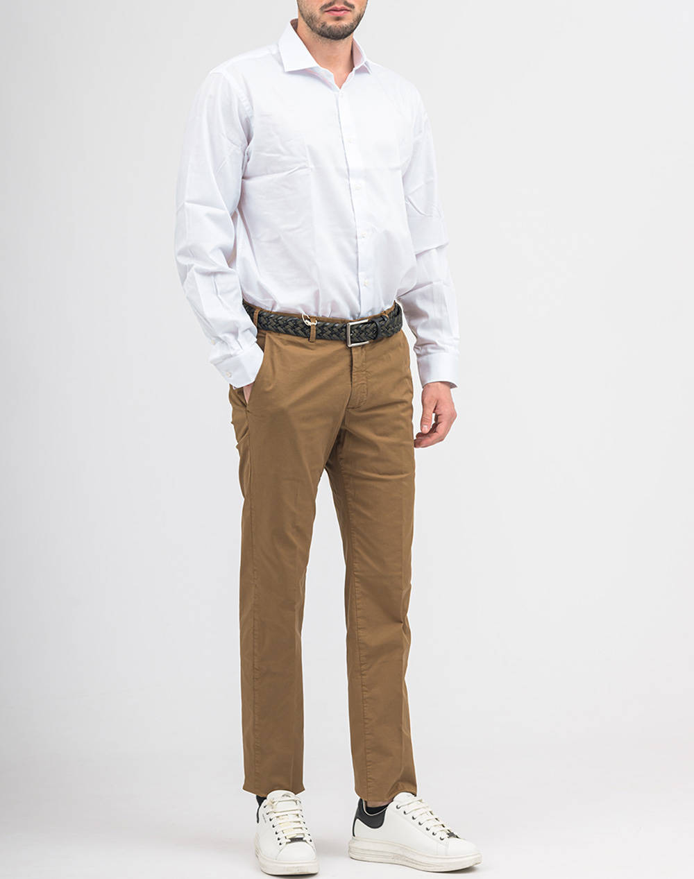 Four Ten Chino T926124049-00073 Brown ανδρικά ρούχα παντελόνια Chinos Politikos Shop Πολιτικός
