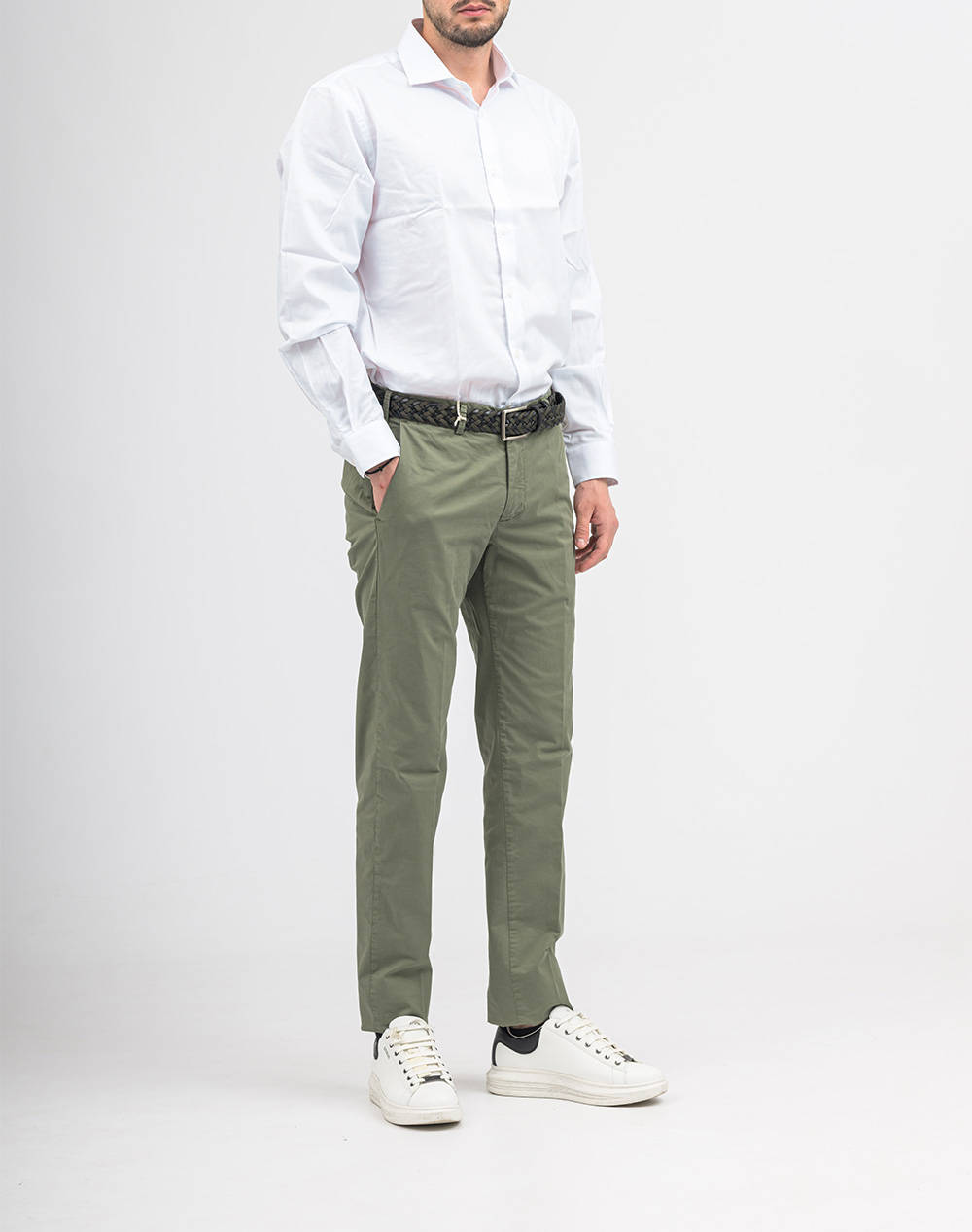 Four Ten Chino T926124049-00072 Khaki ανδρικά ρούχα παντελόνια Chinos Politikos Shop Πολιτικός