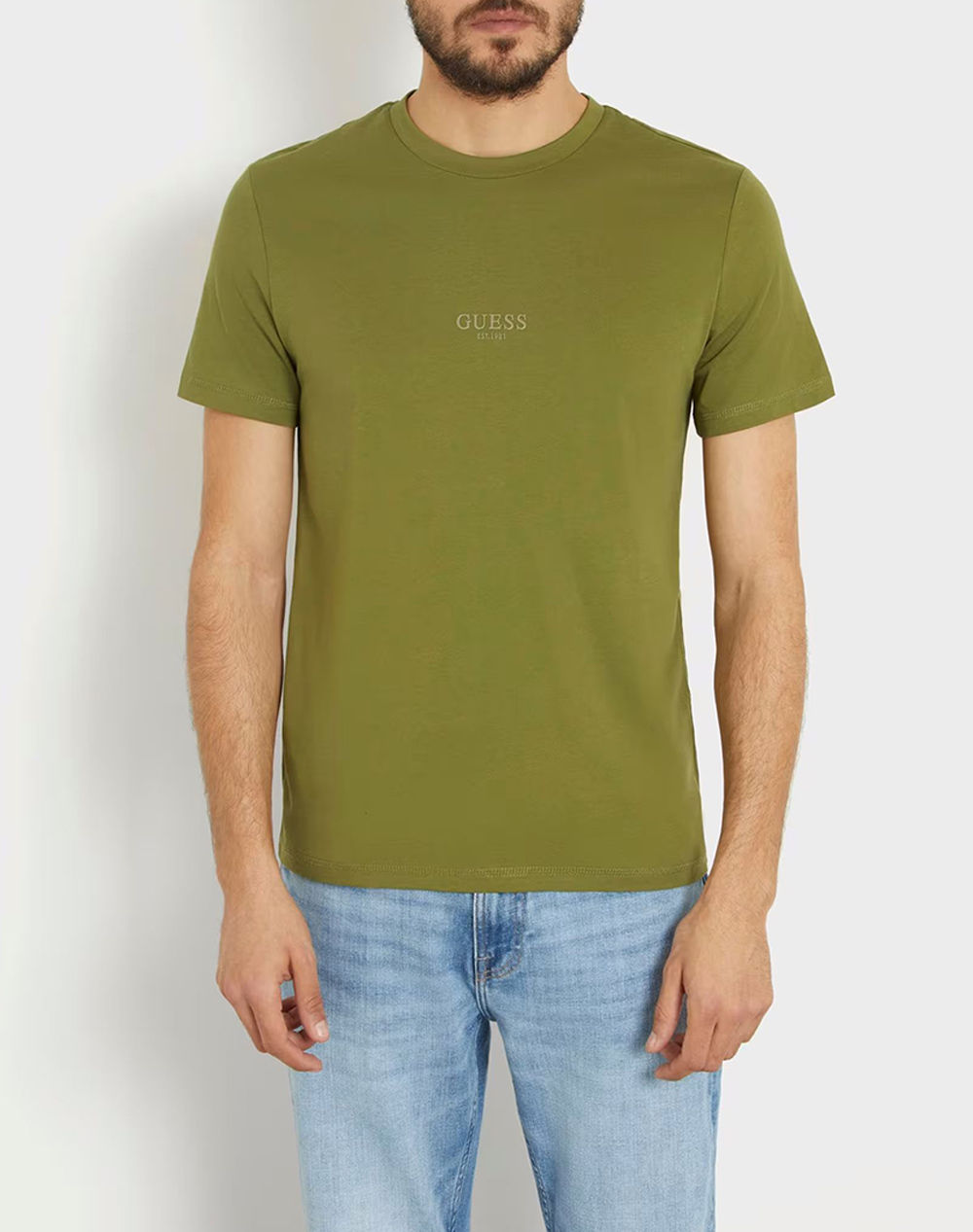 GUESS AIDY CN SS TEE ΜΠΛΟΥΖΑ ΑΝΔΡΙΚΟ M2YI72I3Z14-G8Y4 Olive 3820AGUES3400067_XR30710