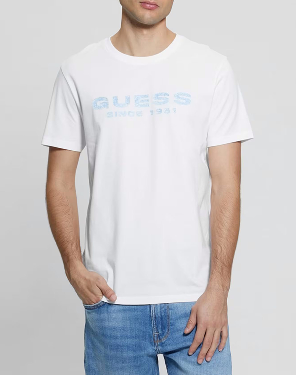 GUESS SS CN GUESS LOGO TEE ΜΠΛΟΥΖΑ ΑΝΔΡΙΚΟ