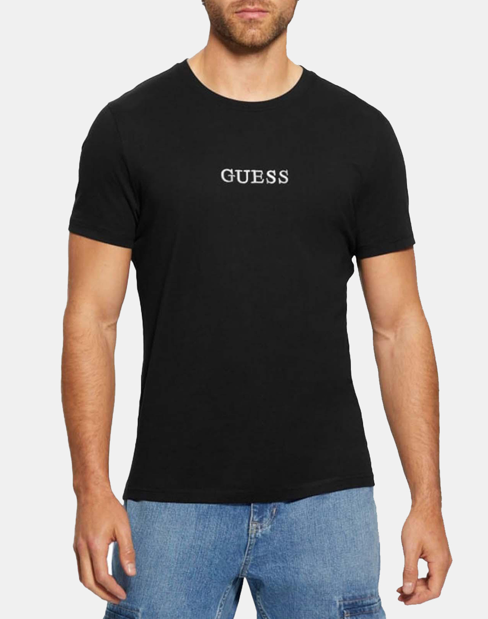 GUESS SS CN GUESS MULTICOLOR TEE ΜΠΛΟΥΖΑ ΑΝΔΡΙΚΟ M4GI92I3Z14-JBLK Black 3820AGUES3400074_6690