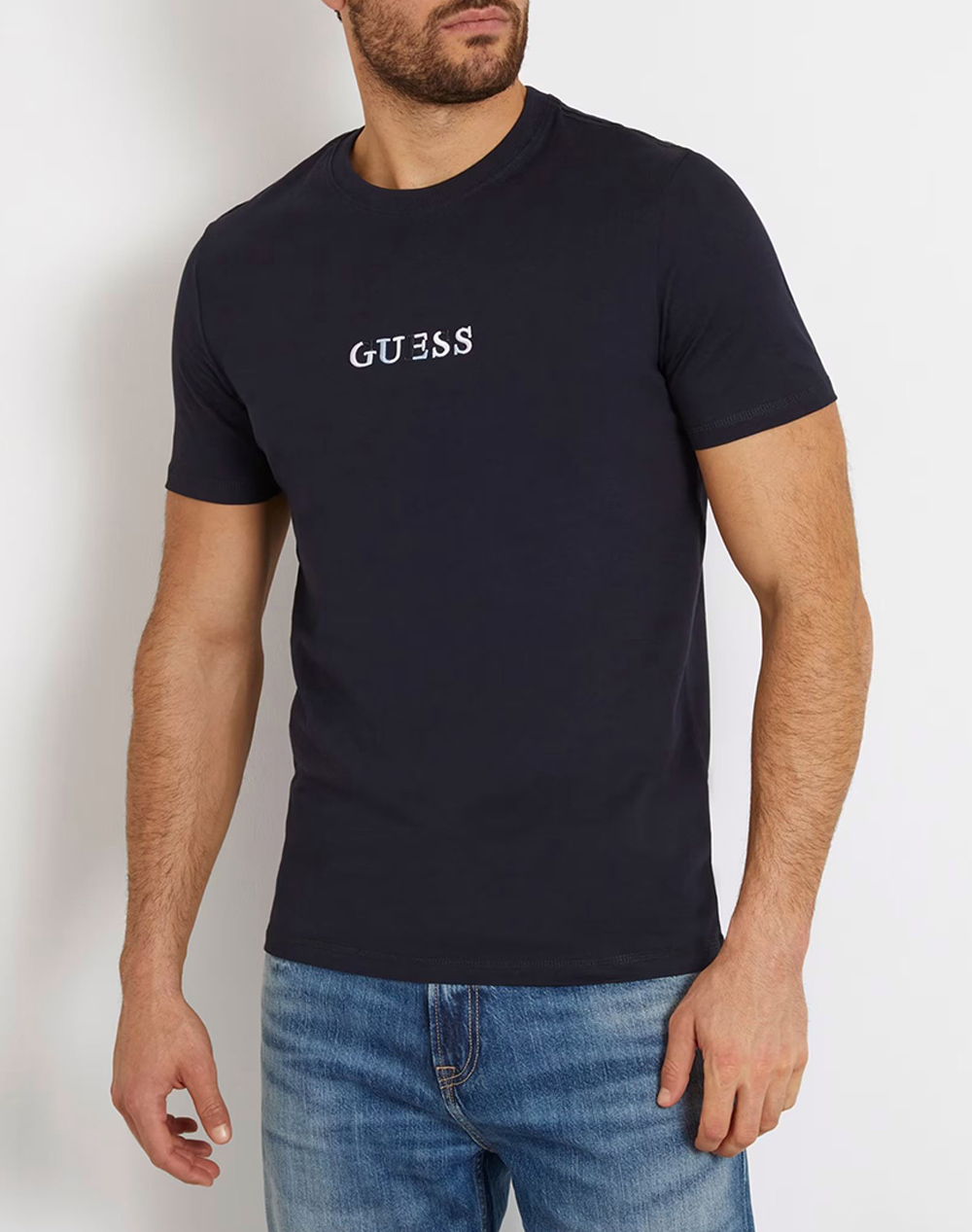 GUESS SS CN GUESS MULTICOLOR TEE ΜΠΛΟΥΖΑ ΑΝΔΡΙΚΟ M4GI92I3Z14-G7V2 DarkBlue 3820AGUES3400074_XR10004