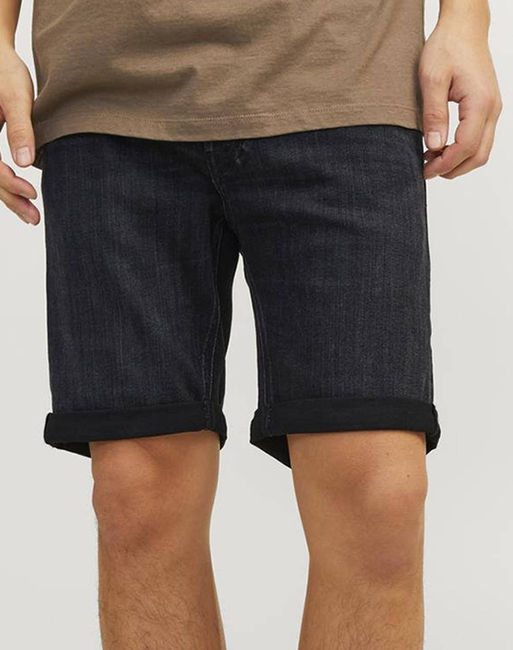 JACK&JONES JJIRICK JJORIGINAL SHORTS AM 600 12250177-Black Denim Black