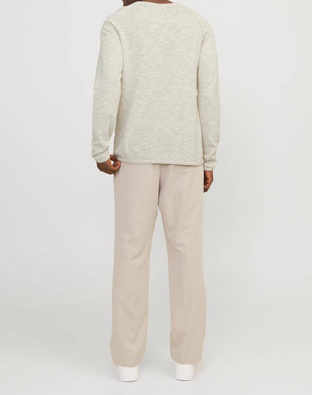 JACK&JONES JJELINEN KNIT CREW NECK SN 12248788-Crockery Ecru φωτογραφία