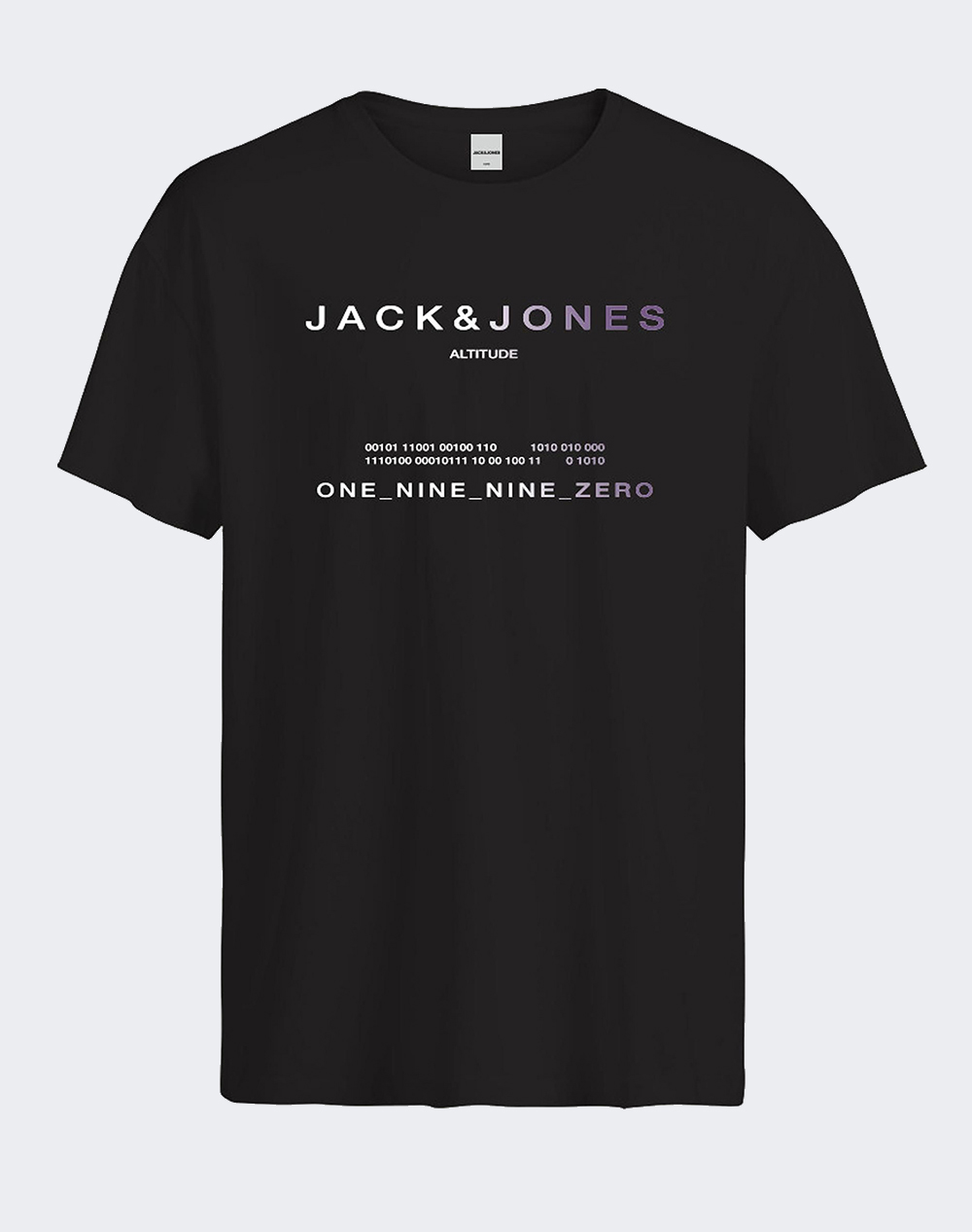 JACK&JONES JCORIOT TEE SS CREW NECK FST 12256771-BLACK Black 3820AJACK3400382_2813