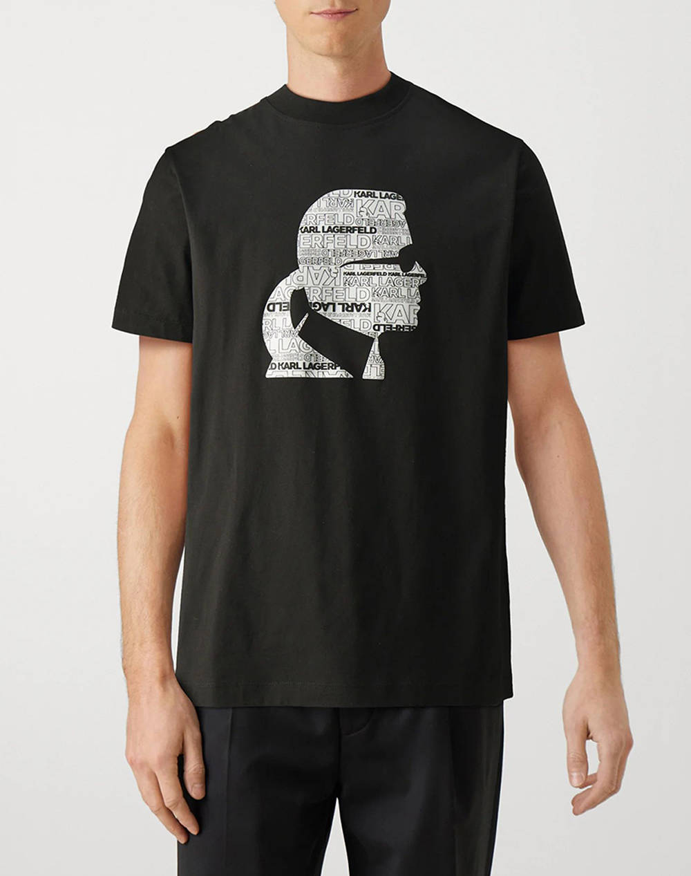 KARL LAGERFELD T-SHIRT CREWNECK 755423-542241-990 Black