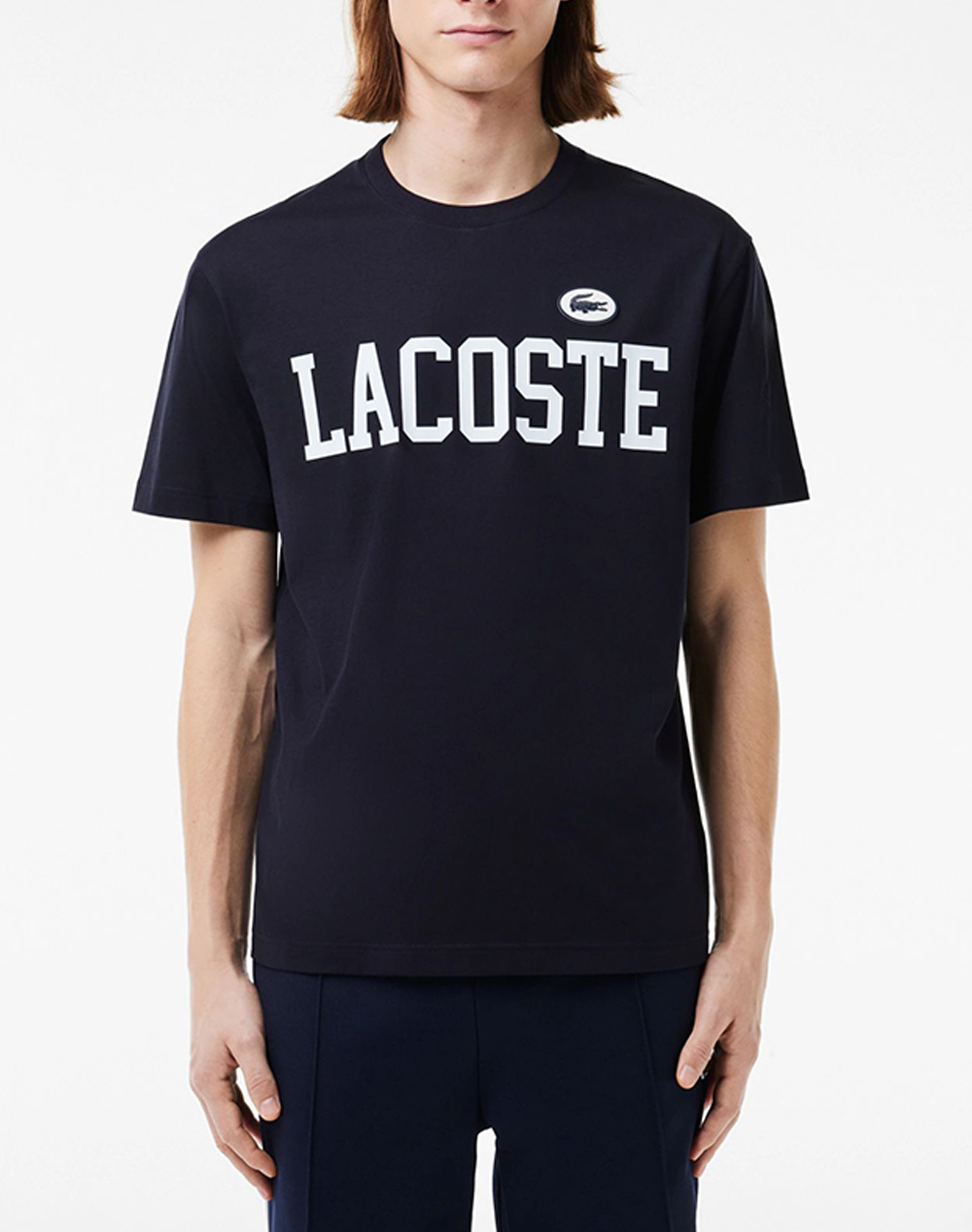 LACOSTE ΜΠΛΟΥΖΑ ΚΜ TEE-SHIRT SS 3TH7411-HDE NavyBlue