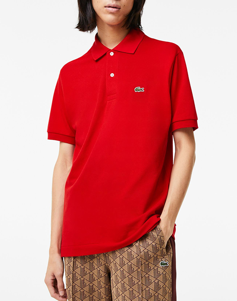 LACOSTE ΜΠΛΟΥΖΑ ΚΜ POLO SS 3L1212-240 Red
