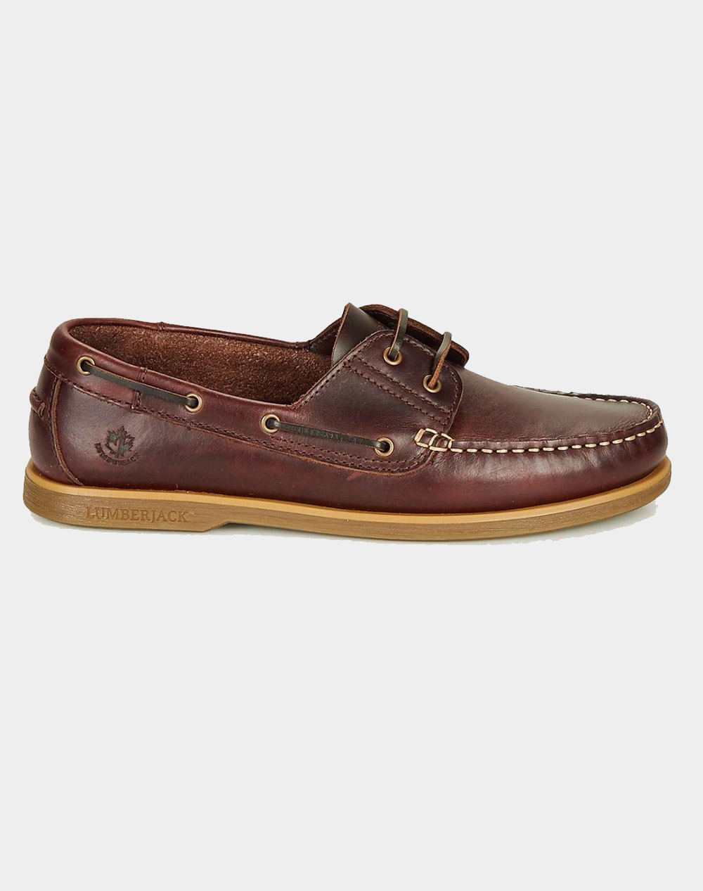 LUMBERJACK MAIN NAVIGATOR BOAT SHOES PULL-UP LEATHER MEN’S SHOES