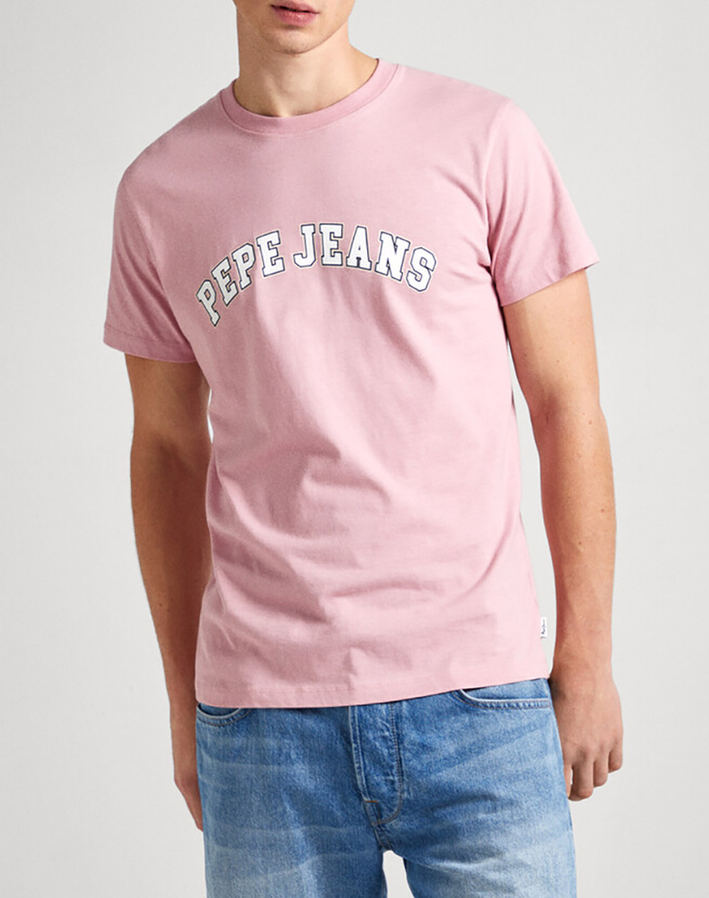 PEPE JEANS DROP 0 CLEMENT ΜΠΛΟΥΖΑ ΑΝΔΡΙΚΟ PM509220-323/ASH ROSE Pink 3820APEPE3400184_XR29603