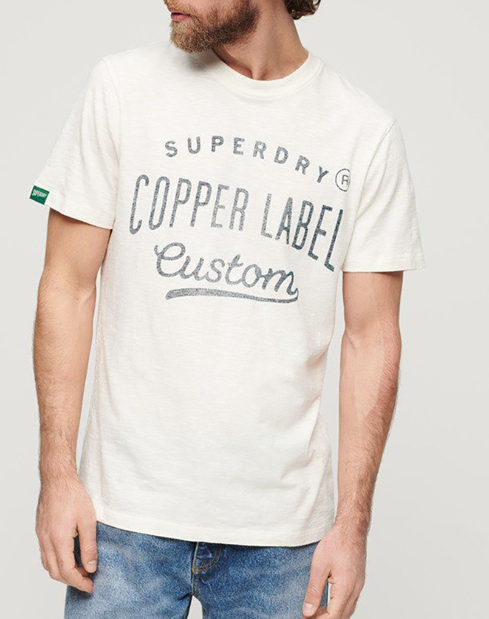 SUPERDRY D2 OVIN COPPER LABEL WORKWEAR TEE ΜΠΛΟΥΖΑ ΑΝΔΡΙΚΟ M1011900A-2BC OffWhite