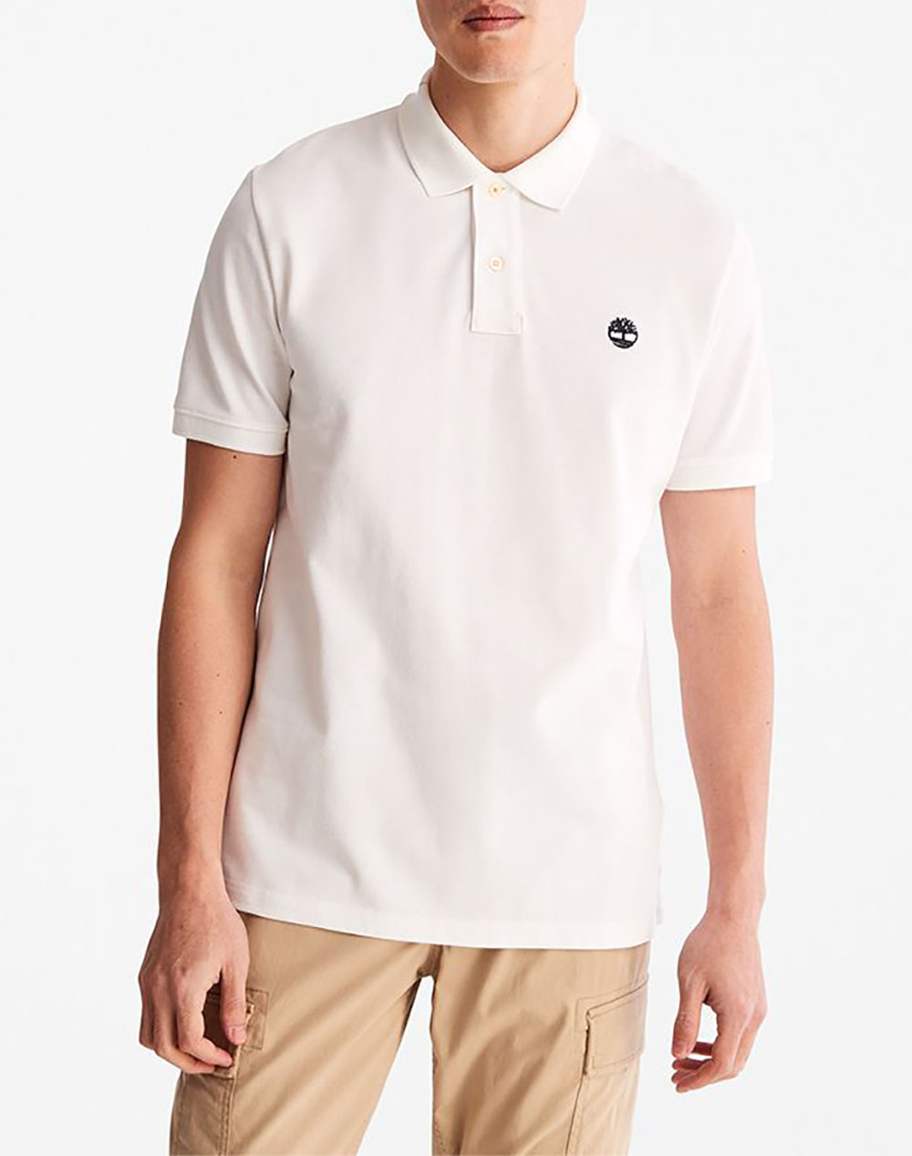 TIMBERLAND Pique Short Sleeve Polo TB0A26N4-100 White