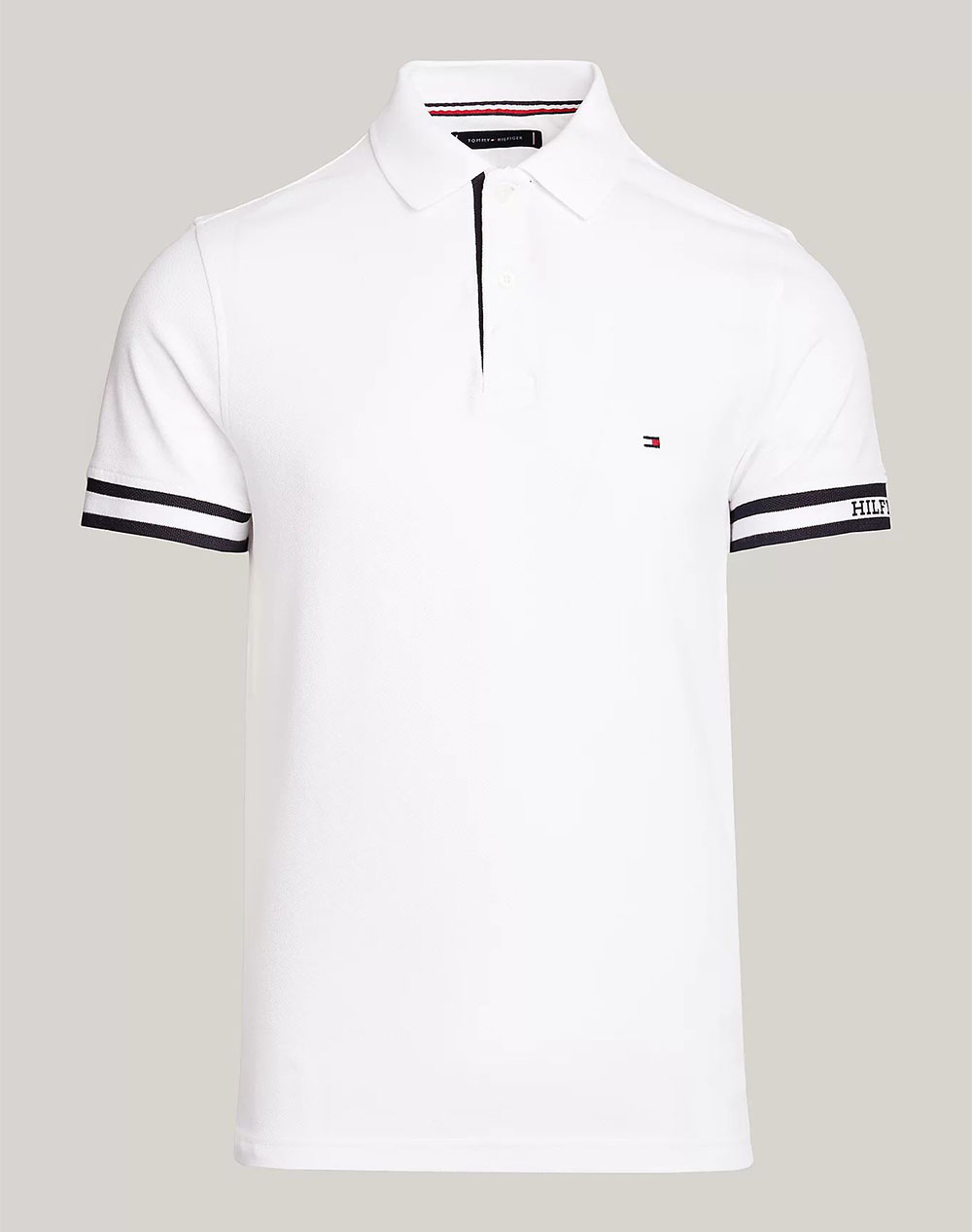 TOMMY HILFIGER MONOTYPE CUFF SLIM FIT POLO