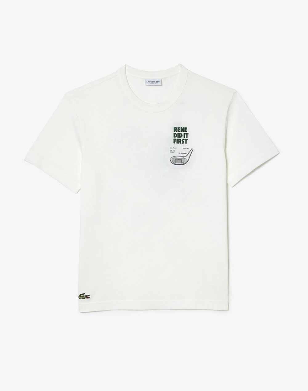 LACOSTE ΜΠΛΟΥΖΑ ΚΜ TEE-SHIRT SS 3TH0135-IMG OffWhite 3820BLACO3400324_XR30618