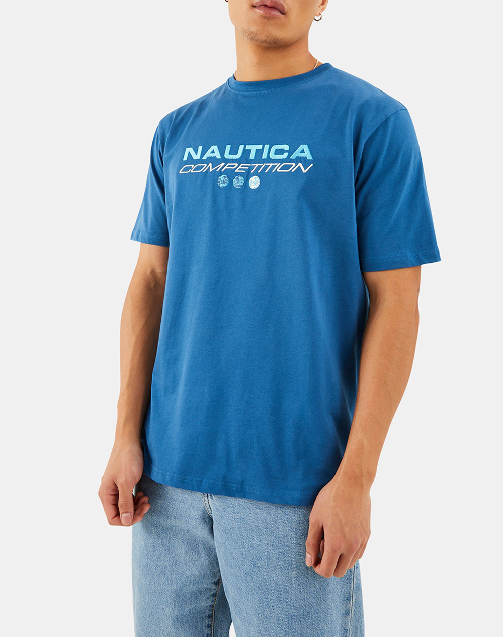 NAUTICA ΜΠΛΟΥΖΑ T-SHIRT ΚΜ Dane T-Shirt 3NCN7M01413-420 Blue 3820BNAUT3400283_XR09481