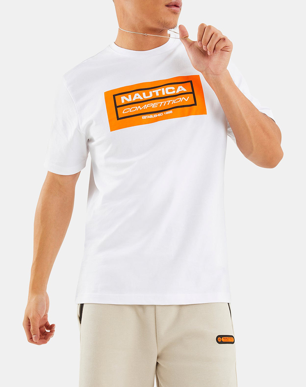 NAUTICA ΜΠΛΟΥΖΑ T-SHIRT ΚΜ Blake T-Shirt Blake T-Shirt 3NCN7M01378-908 White