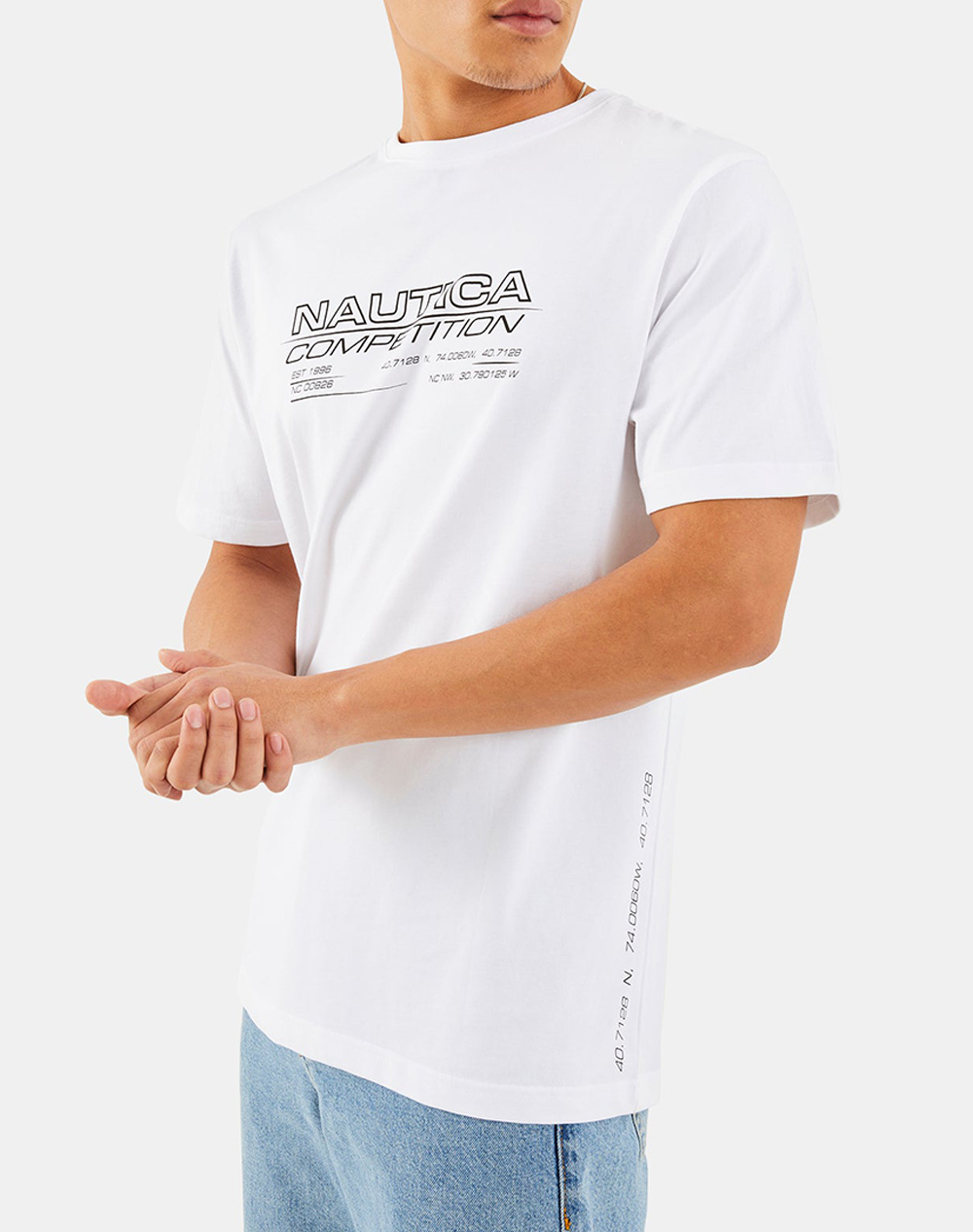 NAUTICA ΜΠΛΟΥΖΑ T-SHIRT ΚΜ Jaden T-Shirt Jaden T-Shirt 3NCN7M01345-908 White 3820BNAUT3400290_XR05981
