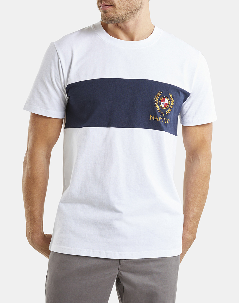 NAUTICA ΜΠΛΟΥΖΑ T-SHIRT ΚΜ Washington T-Shirt 3NCN1M01719-908 White