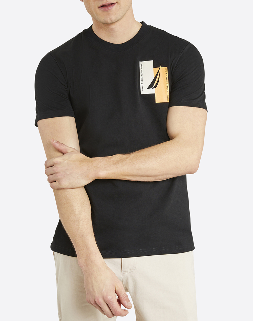 NAUTICA ΜΠΛΟΥΖΑ T-SHIRT ΚΜ Niagara T-Shirt 3NCN1M01691-011 Black