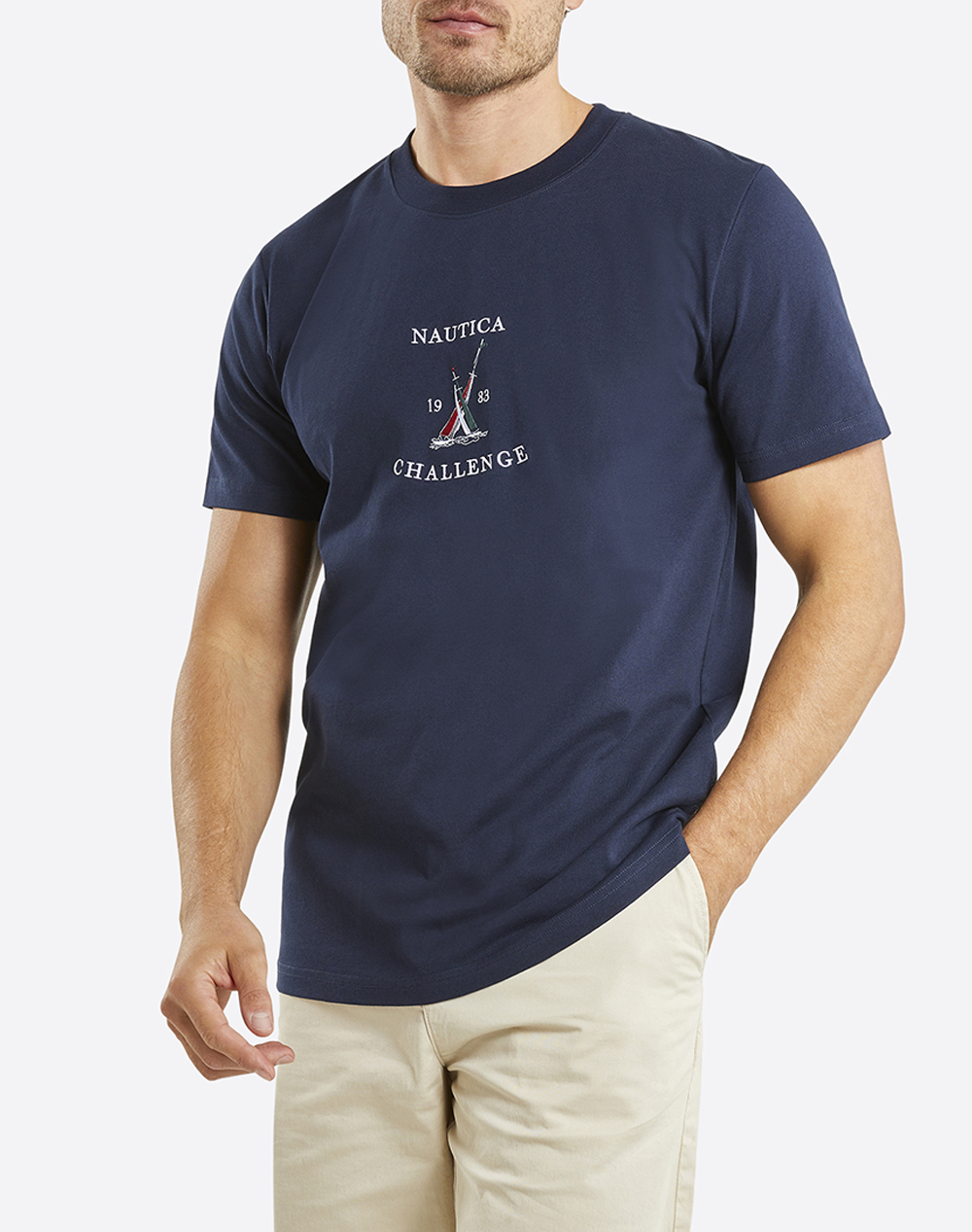NAUTICA ΜΠΛΟΥΖΑ T-SHIRT ΚΜ Wisconsin T-Shirt 3NCN1M01696-459 NavyBlue