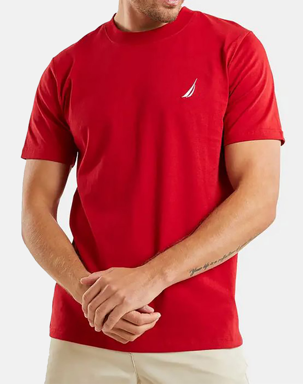 NAUTICA ΜΠΛΟΥΖΑ T-SHIRT ΚΜ Manitoba T-Shirt 3NCN1M01697-805 Red