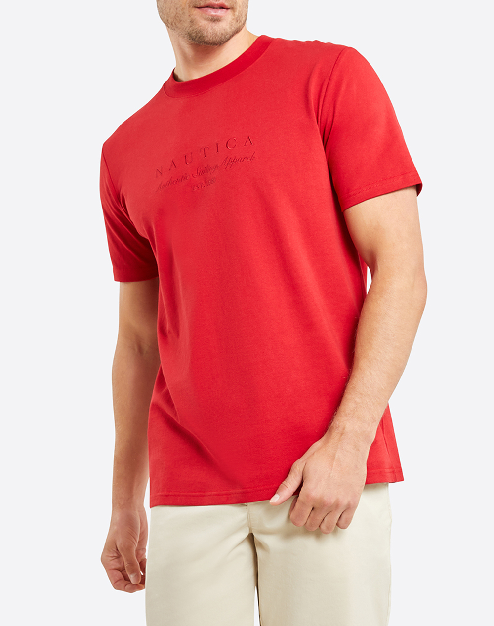 NAUTICA ΜΠΛΟΥΖΑ T-SHIRT ΚΜ Carnegie T-Shirt 3NCN1M01711-805 Red