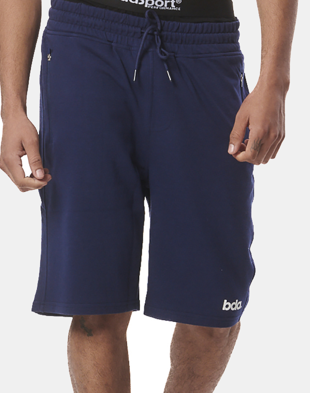 BODY ACTION MEN”S ESENTIAL SPORT SHORTS W/ZIPPERS 033416-01-PEACOAT BLUE Blue 3820PBODY2300041_6635