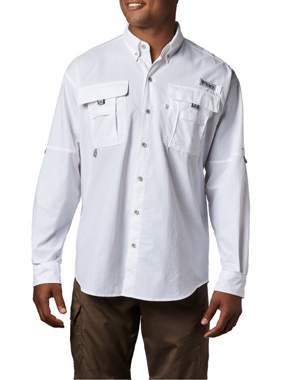 COLUMBIA Ανδρικό Πουκάμισο Bahama™ II L/S Shirt CD34-1011621-100 White 3820PCOLU3200050_8880