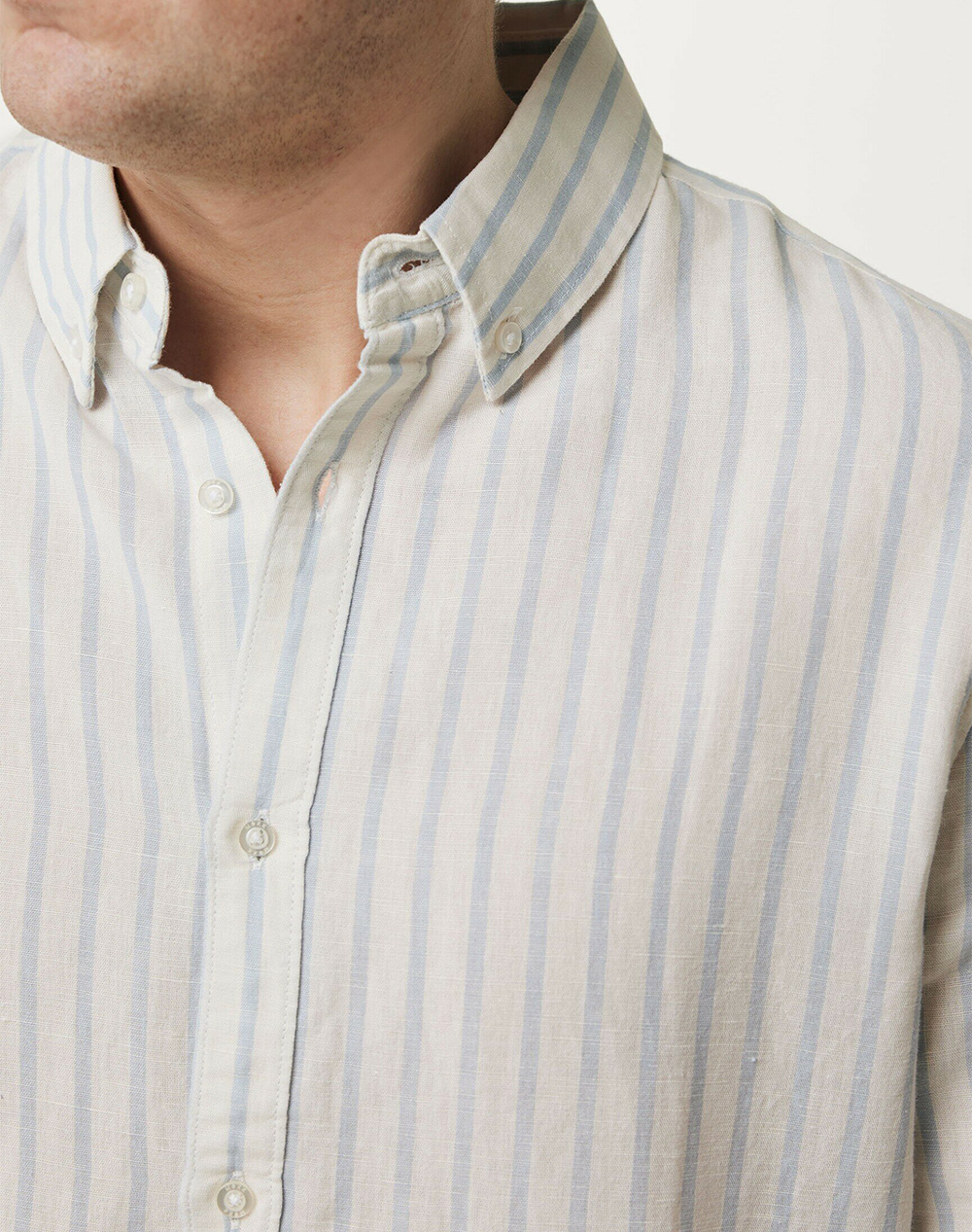 MEXX AIDEN Basic striped linen shirt