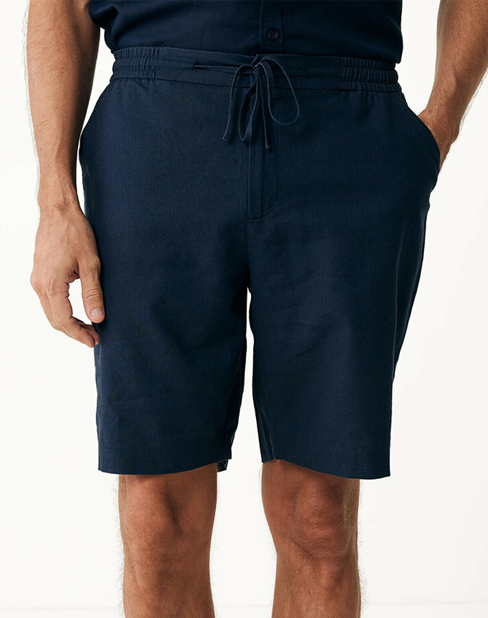 MEXX DANIEL Basic linen shorts MF007300541M-194020 DarkBlue