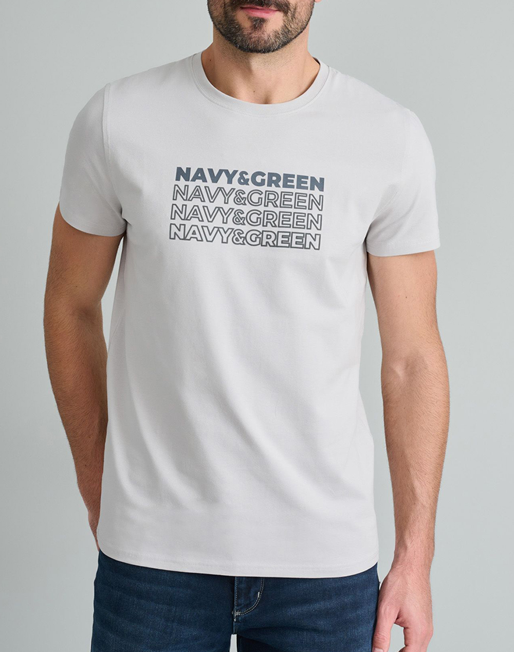 NAVY&GREEN T-SHIRTS-Τ-SHIRTS 24TU.322/10P-ICE Ecru