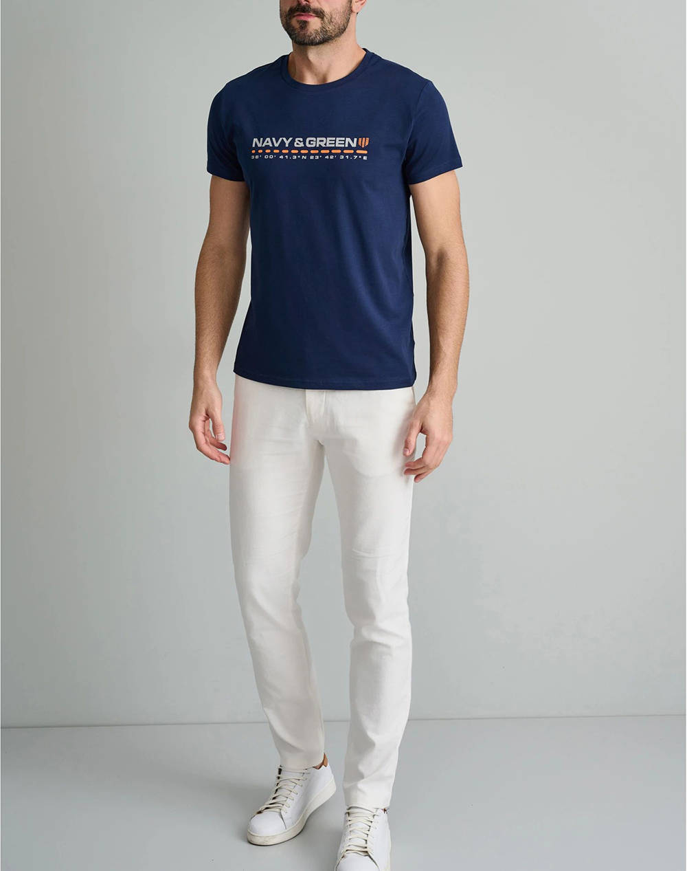 Navy Green T-Shirts-Τ-Shirts 24Tu 320 3P-Md Blue Navyblue ανδρικά ρούχα μπλούζες T-Shirt Politikos Shop Πολιτικός