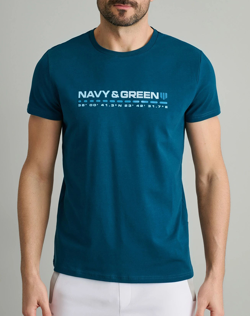 NAVY&GREEN T-SHIRTS-Τ-SHIRTS 24TU.320/3P-MOROCCAN BLUE Petrol 3820PNAVY3400173_XR21036