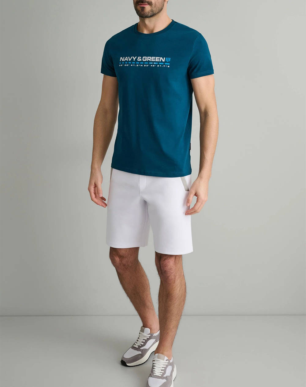 Navy Green T-Shirts-Τ-Shirts 24Tu 320 3P-Moroccan Blue Petrol ανδρικά ρούχα μπλούζες T-Shirt Politikos Shop Πολιτικός