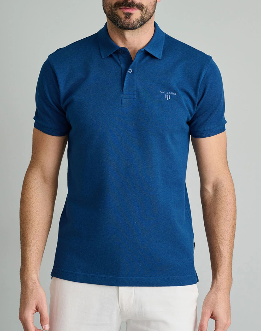NAVY&GREEN POLO ΜΠΛΟΥΖΑΚΙ-YOUNG LINE 24EY.007/PL/YL-Atlantic Blue OceanBlue
