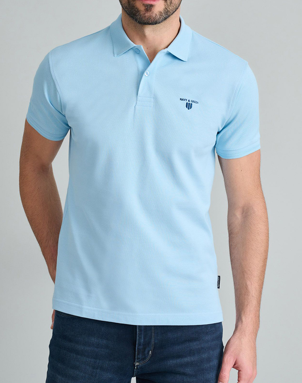 NAVY&GREEN POLO ΜΠΛΟΥΖΑΚΙ-YOUNG LINE 24EY.007/PL/YL-Dream Blue SkyBlue