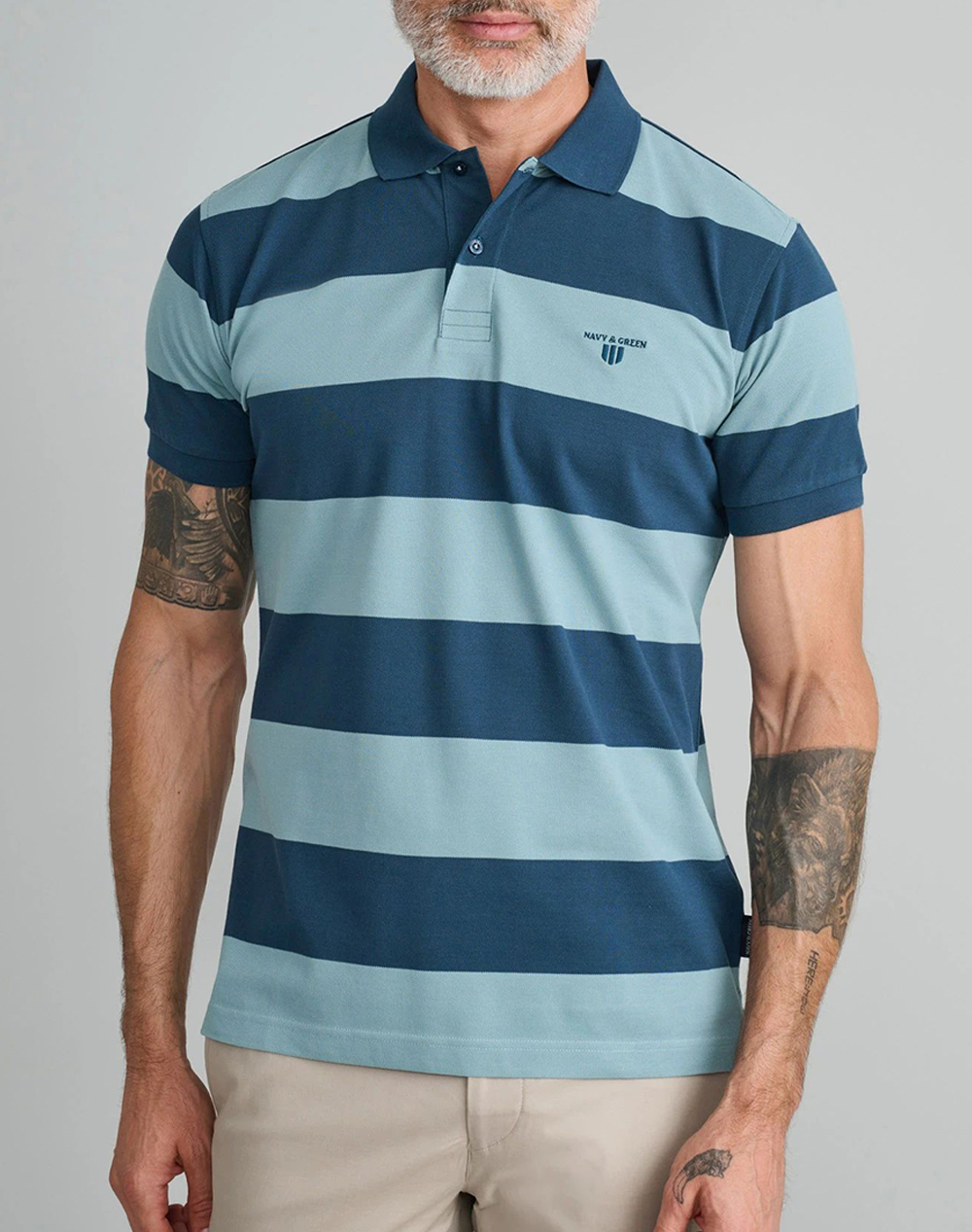 NAVY&GREEN POLO ΜΠΛΟΥΖΑΚΙ 24GE.1025-MOROCCAN BLUE/ TURQUOISE Turquoise