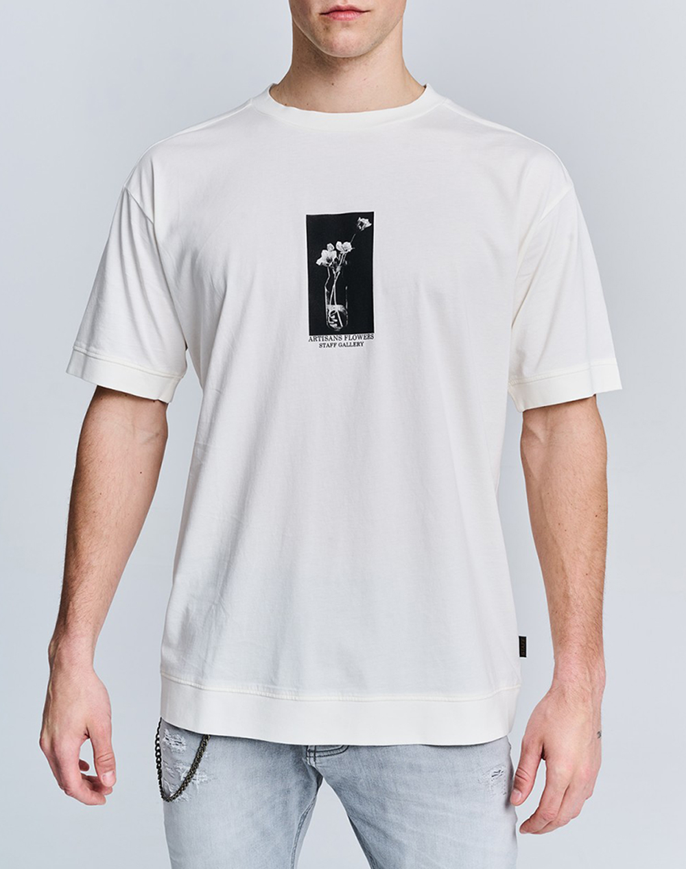 STAFF Carter Man T-Shirt Short Sleeve 64-026.051-Ν0000 White