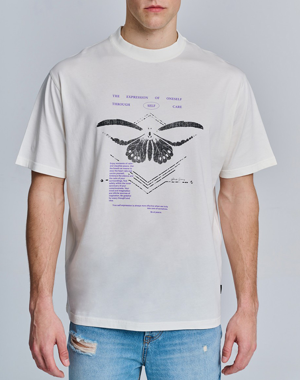 STAFF Malik Man T-Shirt Short Sleeve 64-028.051-Ν0024 OffWhite