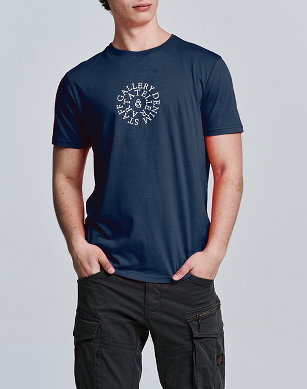STAFF Billy Man T-Shirt Short Sleeve 100% Co 64-002.051-Ν0045 NavyBlue