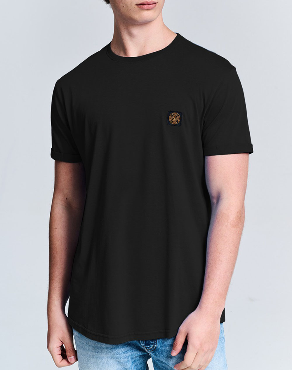 STAFF Man T-Shirt Short Sleeve 100% Co 64-057.051-Ν0090 Black 3820PSTAF3400218_2596