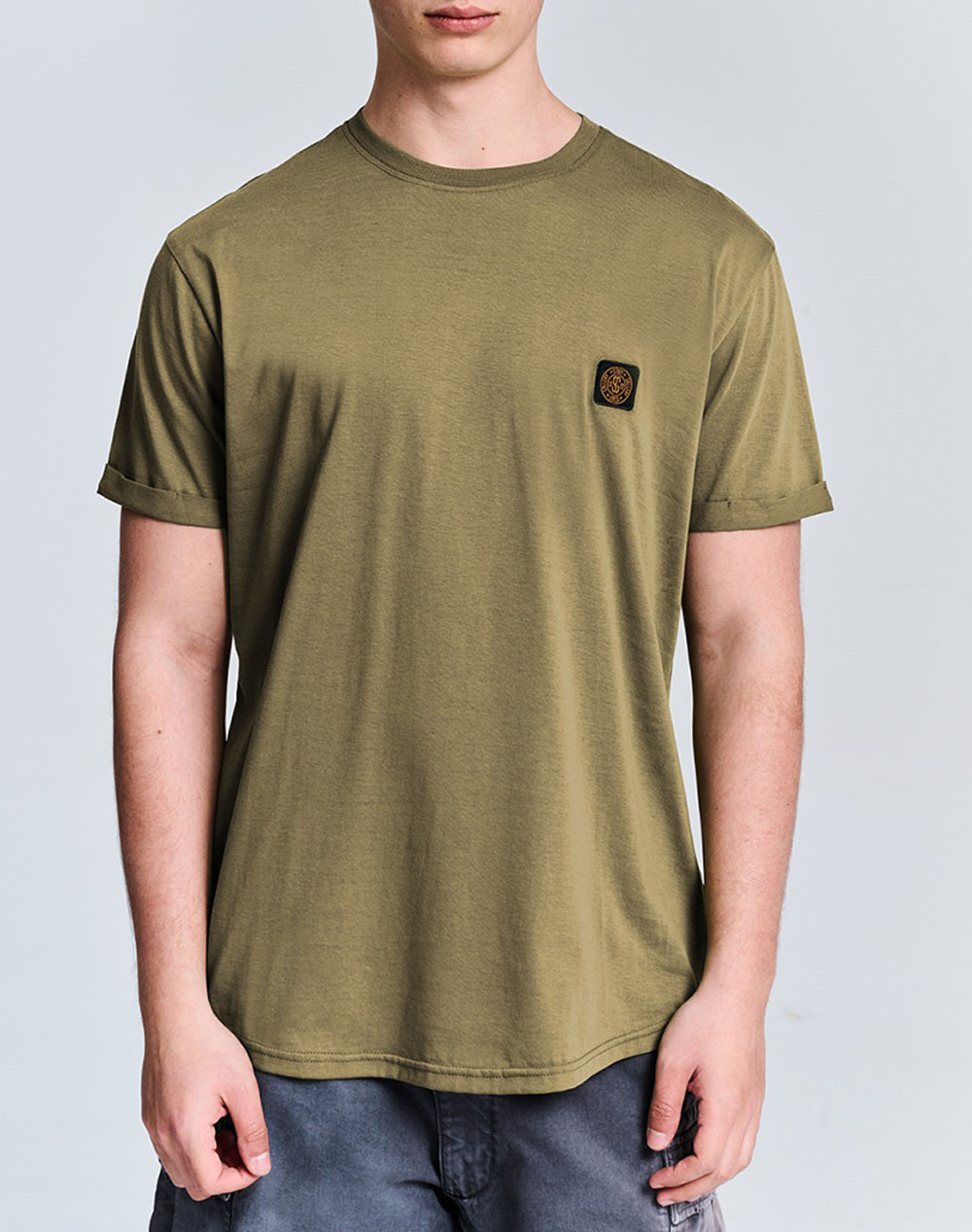 STAFF Man T-Shirt Short Sleeve 100% Co 64-057.051-Ν0005 Olive 3820PSTAF3400218_4535