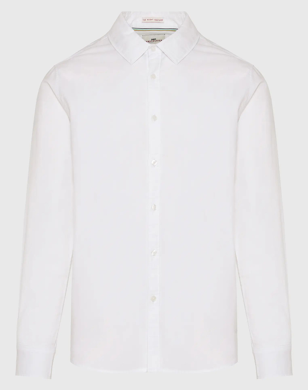 FUNKY BUDDHA Ανδρικό oxford πουκάμισο FBM009-034-05-WHITE White
