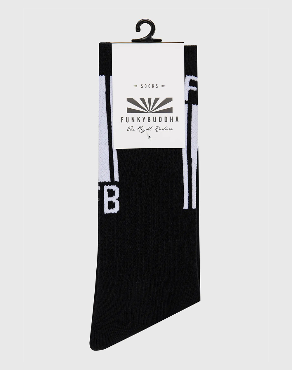 FUNKY BUDDHA Ανδρικές κάλτσες FBM009-392-10-BLACK Black