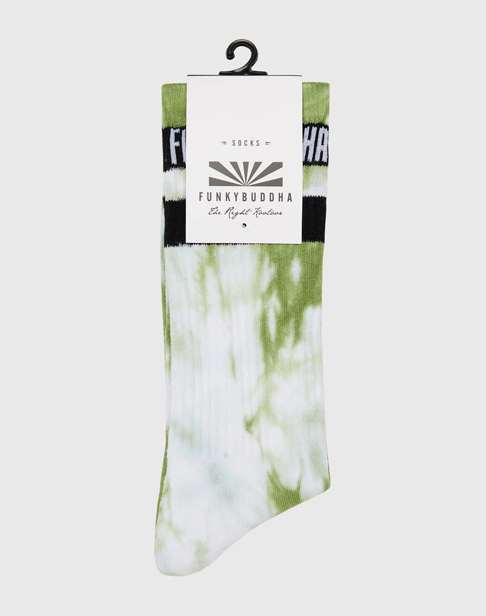 FUNKY BUDDHA Ανδρικές κάλτσες FBM009-393-10-MOSS GREEN Green